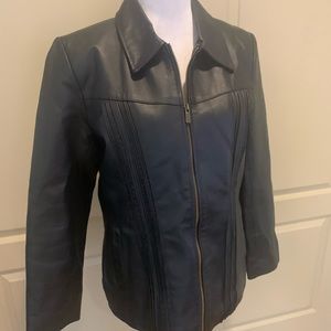 Chic Black Leather Jacket for Women